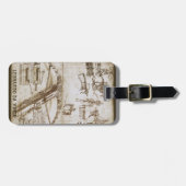 Leonardo da Vinci's reusachtige kruisboog wapen sc Bagagelabel (Voorkant horizontaal)