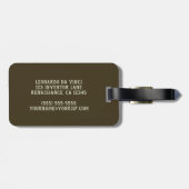 Leonardo da Vinci's reusachtige kruisboog wapen sc Bagagelabel (Achterkant horizontaal)