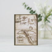 Leonardo da Vinci's reusachtige kruisboog wapen sc Briefkaart (Staand voorkant)