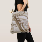 Leonardo da Vinci's reusachtige kruisboog wapen sc Tote Bag (Dichtbij)