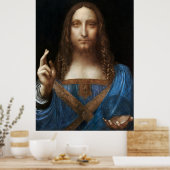 Leonardo da Vinci's Salvator Mundi (circa 1500) Poster (Keuken)