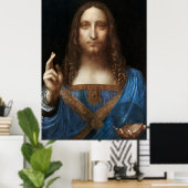 Leonardo da Vinci's Salvator Mundi (circa 1500) Poster (Thuiskantoor)