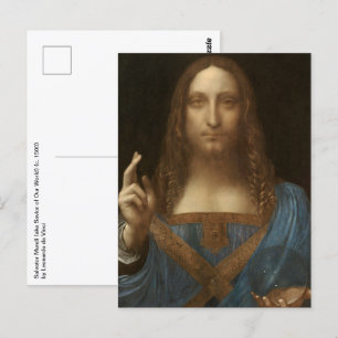 Leonardo da Vinci's Salvator Mundi (Jezus Christus Briefkaart