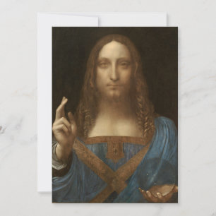 Leonardo da Vinci's Salvator Mundi (Jezus Christus Kaart