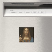 Leonardo da Vinci's Salvator Mundi (Jezus Christus Magneet (Insitu (Vaatwasser))