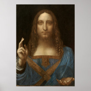 Leonardo da Vinci's Salvator Mundi (Jezus Christus Poster