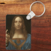 Leonardo da Vinci's Salvator Mundi (Jezus Christus Sleutelhanger (Achterkant)