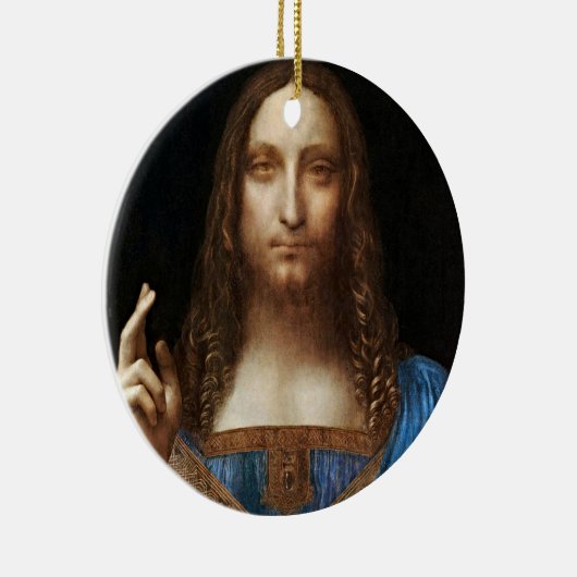 Leonardo da Vinci's Salvator Mundi Keramisch Ornament (Rechts)