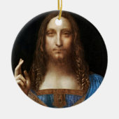 Leonardo da Vinci's Salvator Mundi Keramisch Ornament (Voorkant)