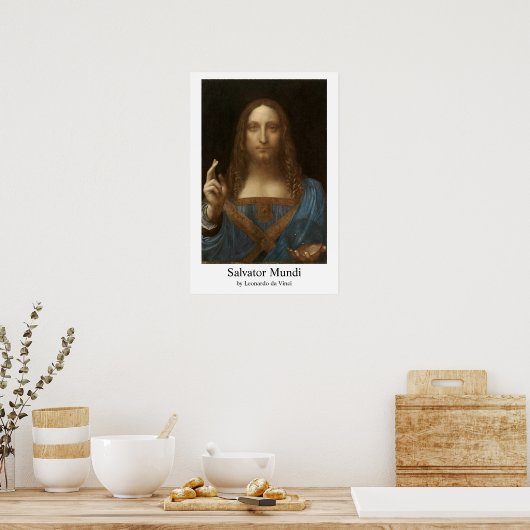 Leonardo da Vinci's Salvator Mundi Poster (Keuken)