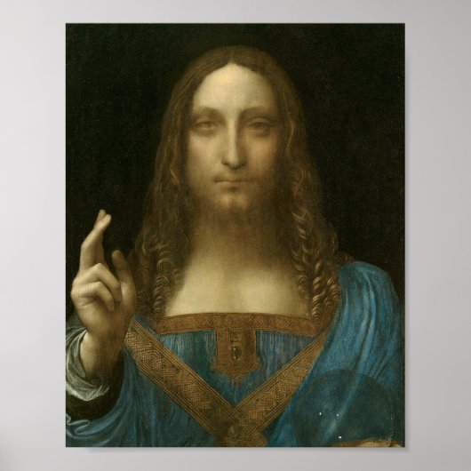 Leonardo da Vinci's Salvator Mundi Poster (Voorkant)