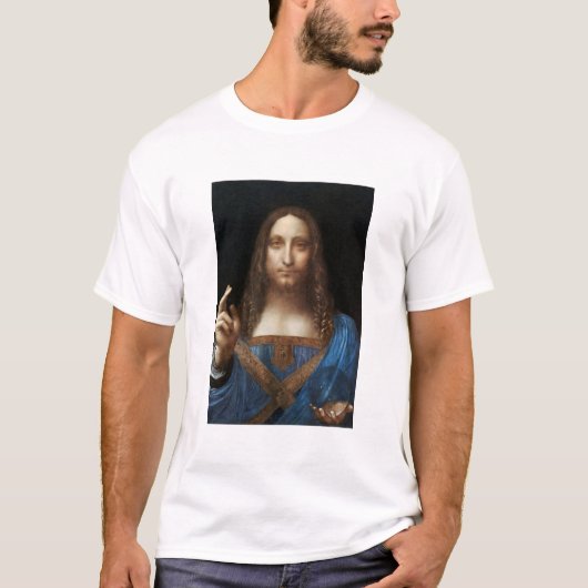 Leonardo da Vinci's Salvator Mundi T-shirt (Voorkant)