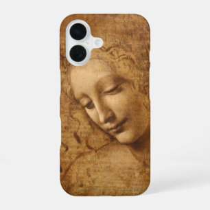 Leonardo da Vinci's Scapigliata, Hoofd van een vro iPhone 16 Hoesje