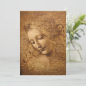 Leonardo da Vinci's Scapigliata, hoofd van een vro Kaart (Staand voorkant)