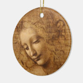 Leonardo da Vinci's Scapigliata, hoofd van een vro Keramisch Ornament (Links)