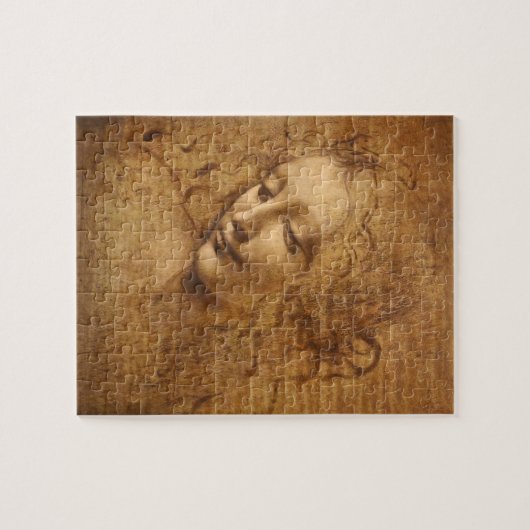 Leonardo da Vinci's Scapigliata, hoofd van een vro Legpuzzel (Horizontaal)