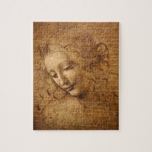 Leonardo da Vinci's Scapigliata, hoofd van een vro Legpuzzel (Verticaal)