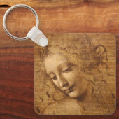 Leonardo da Vinci's Scapigliata, hoofd van een vro Sleutelhanger (Voorkant)