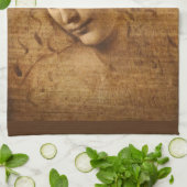 Leonardo da Vinci's Scapigliata, hoofd van een vro Theedoek (Gevouwen)