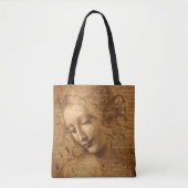 Leonardo da Vinci's Scapigliata, hoofd van een vro Tote Bag (Voorkant)