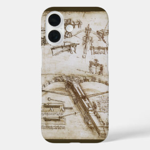 Leonardo da Vinci's schets van het reusachtige kru iPhone 16 Hoesje