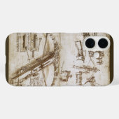 Leonardo da Vinci's schets van het reusachtige kru Case-Mate iPhone Case (Achterkant (horizontaal))