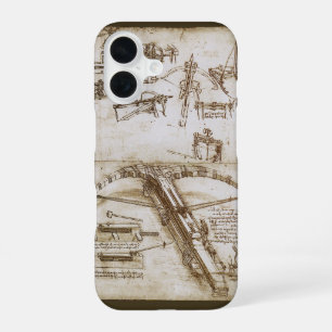 Leonardo da Vinci's schets van het reusachtige kru iPhone 16 Hoesje