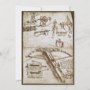 Leonardo da Vinci's schets van het reusachtige kru Kaart