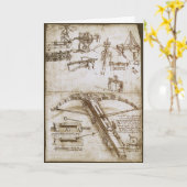 Leonardo da Vinci's schets van het reusachtige kru Kaart (Gele Bloem)