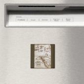 Leonardo da Vinci's schets van het reusachtige kru Magneet (Insitu (Vaatwasser))