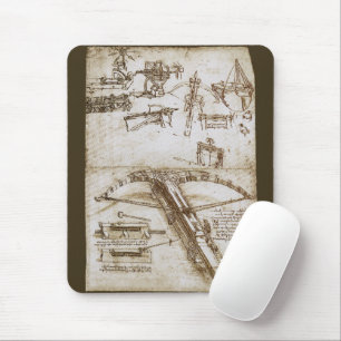 Leonardo da Vinci's schets van het reusachtige kru Muismat