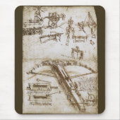 Leonardo da Vinci's schets van het reusachtige kru Muismat (Voorkant)