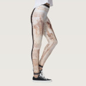 Leonardo da Vinci's Skelet van de Menselijke Anato Leggings (Rechts)