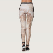 Leonardo da Vinci's Skelet van de Menselijke Anato Leggings (Achterkant)