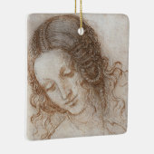 Leonardo da Vinci's studie van het hoofd van Leda Keramisch Ornament (Rechts)