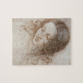 Leonardo da Vinci's studie van het hoofd van Leda Legpuzzel (Horizontaal)