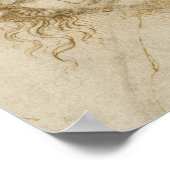 Leonardo da Vinci's studie van het hoofd van Leda Poster (Hoek)