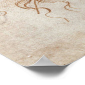 Leonardo da Vinci's studie van het hoofd van Leda Poster (Hoek)