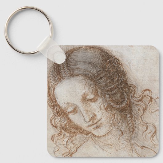 Leonardo da Vinci's studie van het hoofd van Leda Sleutelhanger (Voorkant)