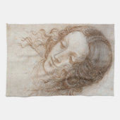 Leonardo da Vinci's studie van het hoofd van Leda Theedoek (Horizontaal)