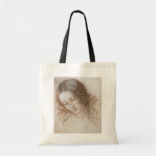 Leonardo da Vinci's studie van het hoofd van Leda Tote Bag (Voorkant)