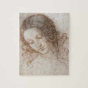Leonardo da Vinci's Studie van Leda's hoofd Legpuzzel