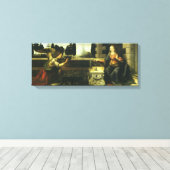 Leonardo da Vinci's verklaring van de Heer Canvas Afdruk (Insitu (Houten vloer))