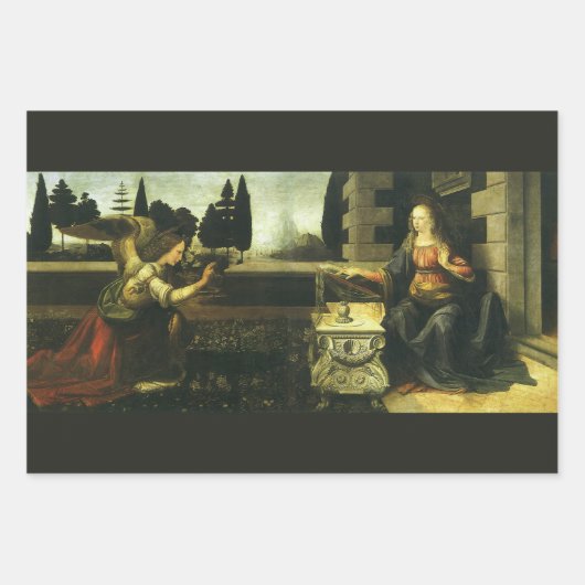 Leonardo da Vinci's verklaring van de Heer Inpakpapier Vel (Voorkant)