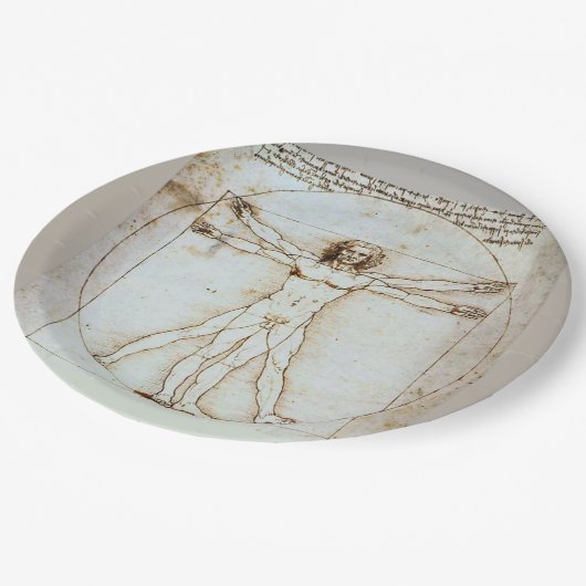 Leonardo da Vinci's Vitruviaanse Man Paper Bord (Gekanteld)