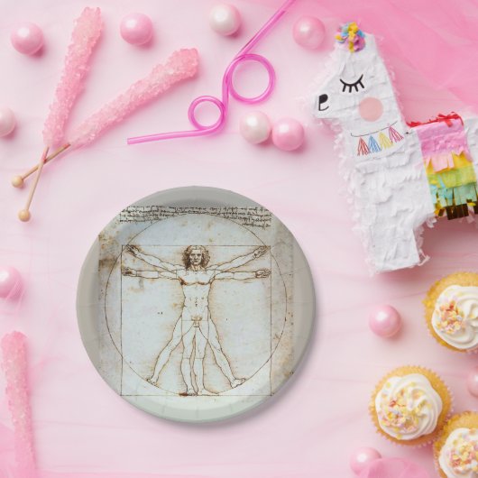 Leonardo da Vinci's Vitruviaanse Man Paper Bord (Feest)