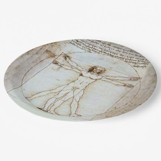 Leonardo da Vinci's Vitruviaanse Man Paper Bord (Gekanteld)