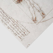 Leonardo da Vinci's Vitruvian Man Decoupage Tissuepapier (Detail)