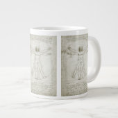 Leonardo da Vinci's Vitruviusman Grote Koffiekop (Voorkant rechts)