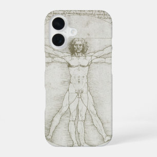 Leonardo da Vinci's Vitruviusman iPhone 16 Hoesje